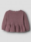 Ramla short knit cardigan baby, rose taupe, Lil Atelier thumbnail