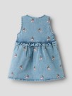 Deva emb Spencer dress, medium blue denim, Lil Atelier thumbnail