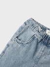 Fundo loose jeans baby, medium blue denim, Lil Atelier thumbnail