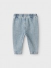 Fundo loose jeans baby, medium blue denim, Lil Atelier thumbnail