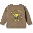 Alvin smiley sweatshirt, pine bark, Fliink thumbnail
