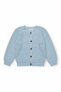 Knitted classic rib cardigan, dusty blue, Copenhagen colors thumbnail