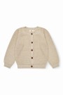 Knitted classic rib cardigan, sand, Copenhagen colors thumbnail