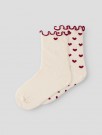 Rosita 2-pack socks, turtledove, Lil Atelier thumbnail