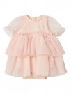 Frilla loose tulle body dress, peach blush, Lil Atelier thumbnail