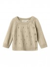 Nalio wool wrap knit, safari melange, Lil Atelier thumbnail