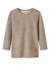 Nilo wo/mo slim top, sepia tint melange, Lil Atelier thumbnail
