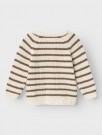 Emlen knit cardigan, stripe/birch, Lil Atelier thumbnail