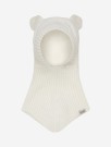 Balaclava bear wool knit, off white, Huttelihut thumbnail