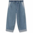 Don contrast pant, medium denim blue, Fliink thumbnail