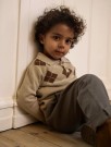Ronan knit polo, white pepper, Lil Atelier thumbnail