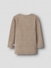 Nilo wo/mo slim top, sepia tint melange, Lil Atelier thumbnail