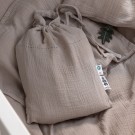 Muslin bed linen junior, seabreeze beige, Sebra thumbnail