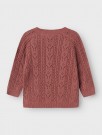 Kajsa wrap knit, withered rose, Lil Atelier thumbnail