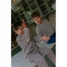 Alvin stripe sweatshirt, coffee bean/sandshell, Fliink thumbnail