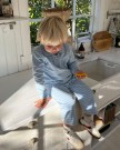 Wilma kids pique top, blue/white, Fiona stories thumbnail