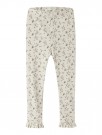 Lago slim leggings, turtledove/rose flower, Lil Atelier thumbnail
