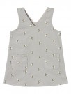 Nelly cord spencer dress, mirage gray, Lil Atelier  thumbnail