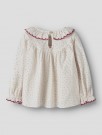 Rasia loose shirt, turtledove/red dahlia, Lil Atelier  thumbnail