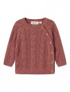 Kajsa wrap knit, withered rose, Lil Atelier thumbnail