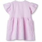 Ciao stripe dress, cloud dancer/pink stripe, Fliink thumbnail