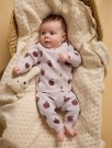 Lulio knit cardigan baby, hushed violet, Lil Atelier thumbnail