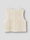 Flora knit vest, coconut milk, Lil Atelier thumbnail