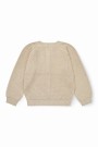 Knitted classic rib cardigan, sand, Copenhagen colors thumbnail