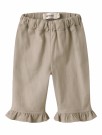 Doreen wide twill pant baby, Oxford tan, Lil Atelier thumbnail