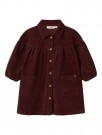 Obert loose cord dress, hot chocolate, Lil Atelier thumbnail
