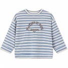 Alvin stripe sweat shirt, sandshell/marina, Fliink thumbnail