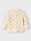 Anna knit cardigan baby, turtledove, Lil Atelier  thumbnail