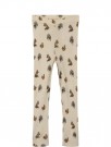 Nimo wool/modal slim leggings, sandshell/animals, Lil Atelier thumbnail