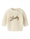 Emlen emb knit baby, turtledove, Lil Atelier  thumbnail