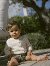 Frako knit cardigan baby, turtledove, Lil Atelier  thumbnail