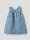 Deva denim emb dress, medium blue/cherry, Lil Atelier thumbnail
