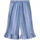 Amie ruffle pant, navy, Fliink thumbnail