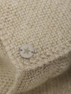 Bonnet wool knit alpaca pompom, camel melange, Huttelihut thumbnail