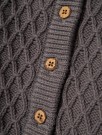 Tobie knit cardigan baby, pewter, Lil Atelier thumbnail