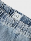 Fundo loose jeans baby, medium blue denim, Lil Atelier thumbnail