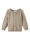 Leroger knit merino wool, humus melange, Lil Atelier thumbnail