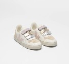 Veja v-10 leather junior, white petale thumbnail
