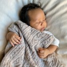 Merino wool blanket, oatmeal, Jack o Juno thumbnail