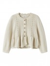 Ramla short knit cardigan, turtledove, Lil Atelier thumbnail
