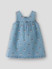 Deva denim emb dress, medium blue/cherry, Lil Atelier thumbnail