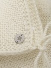 Bonnet wool knit alpaca pompom, off white, Huttelihut thumbnail