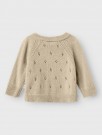 Nalio wool wrap knit, safari melange, Lil Atelier thumbnail