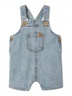 Hilbert short denim overall, light blue denim, Lil Atelier thumbnail