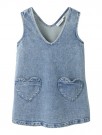 Lulia denim spencer dress, medium blue, Lil Atelier thumbnail