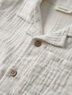 Hagi loose shirt, coconut milk/dusty blue, Lil Atelier thumbnail
